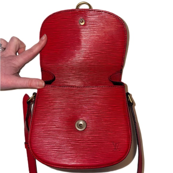 Vintage Louis Vuitton Epi Mini Saint Cloud Castilian Red PM - Picture 9 of 15